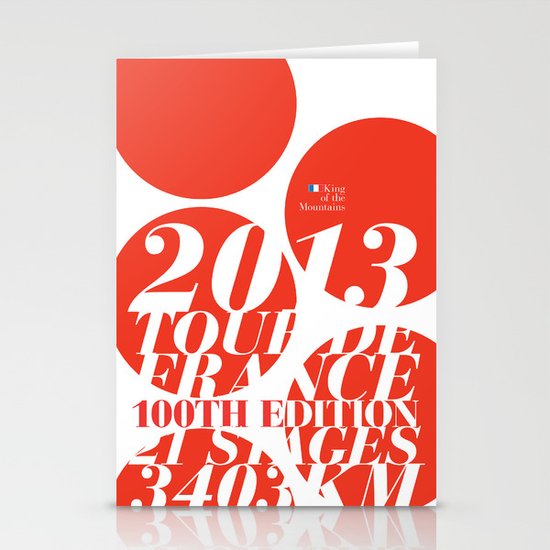 King of the Mountains: Tour de France 2013 Stationery Cards