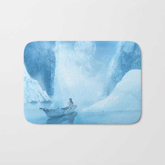 white landscape Bath Mat