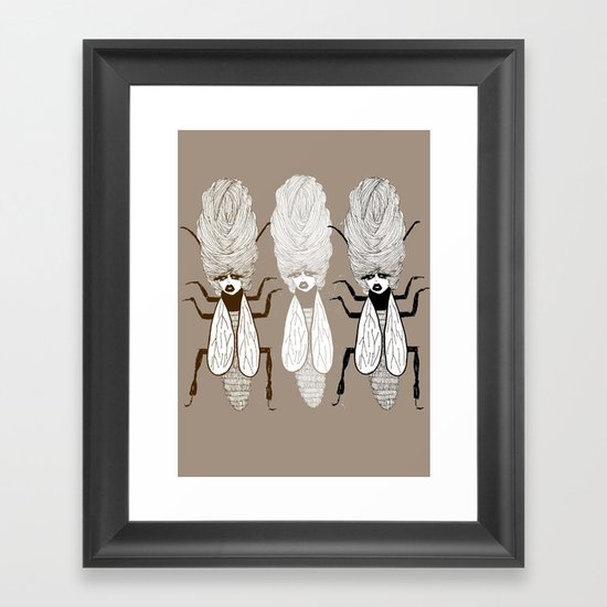 Queen Beehive Framed Art Print