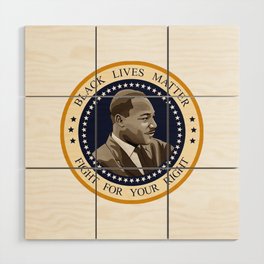 BLM logo Wood Wall Art