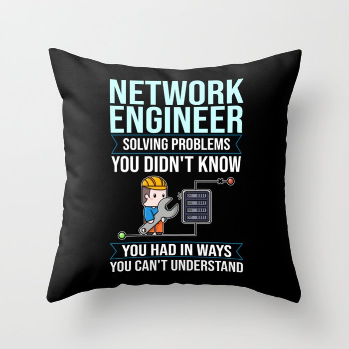 Network Engineer Director Computer Engineering Throw Pillow