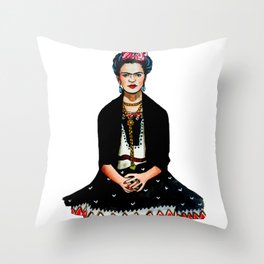 Frida Kahlo Mexican Artist Feminist Art Throw Pillow