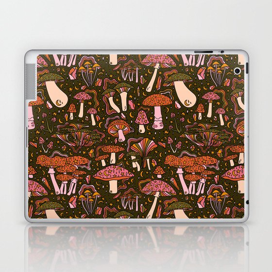 Magic Mushroom Print Laptop & iPad Skin