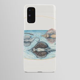 Vintage sea: four rays Android Case