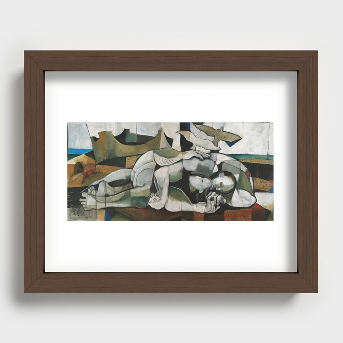 Spoons And Sandcastles Recessed Framed Print
