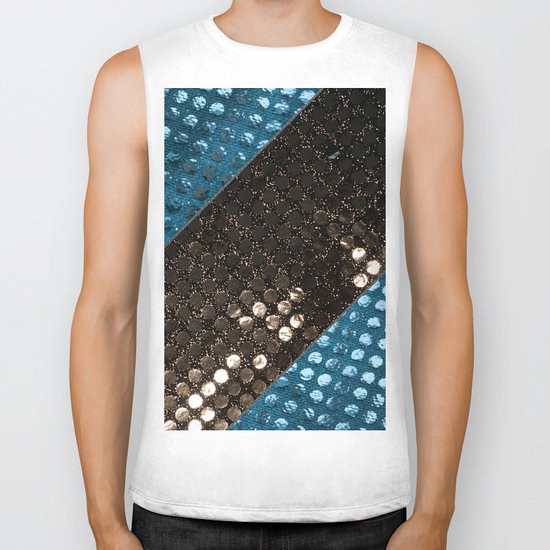 Shiny glitter #3 #Mixed #Black #Aqua #decor #art #society6 Biker Tank