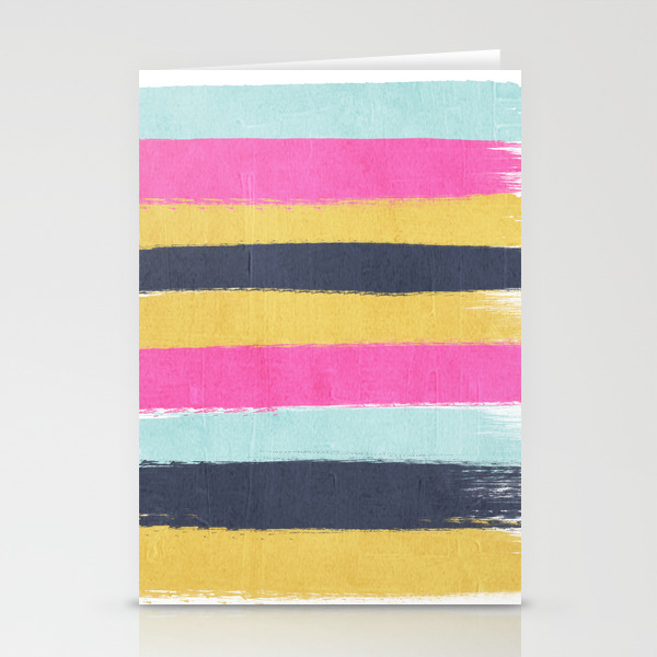 Sacha Stripes Painting Boho Color Palette Bright Happy Dorm