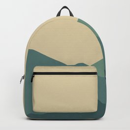 Mountains yellow background Backpack