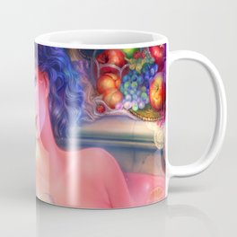 Midnight Snow White-Bath Night Coffee Mug | Bath, Illustration, Digital, Sexyart, Princess, Apple, Snowwhite, Midnight, Painting, Fantasy 