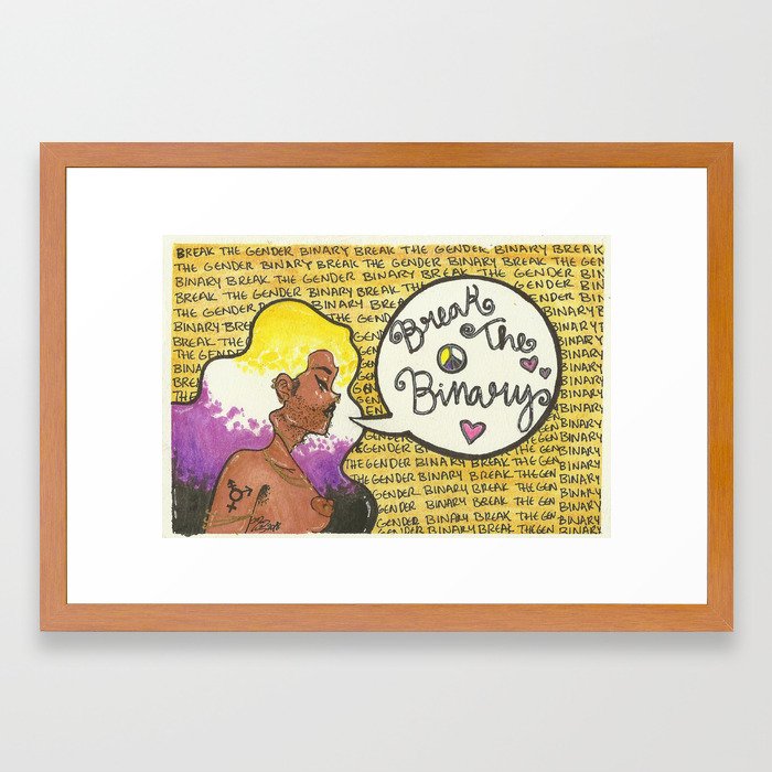 Break The Binary Framed Art Print By Muneawadud Society6 To convert binary to hexadecimal is simply a matter of reversing the above process. society6