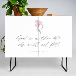 God is within her;she will not fall.PSALM 46:5 | Bible verse | Scripture Credenza