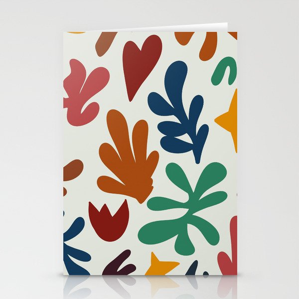 Matisse cutouts colorful Stationery Cards