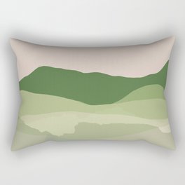 Spring Wilderness Mountains Rectangular Pillow