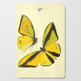 Lepidoptera Butterfly Pattern WFK Cottagecore Lithograph Print Cutting Board
