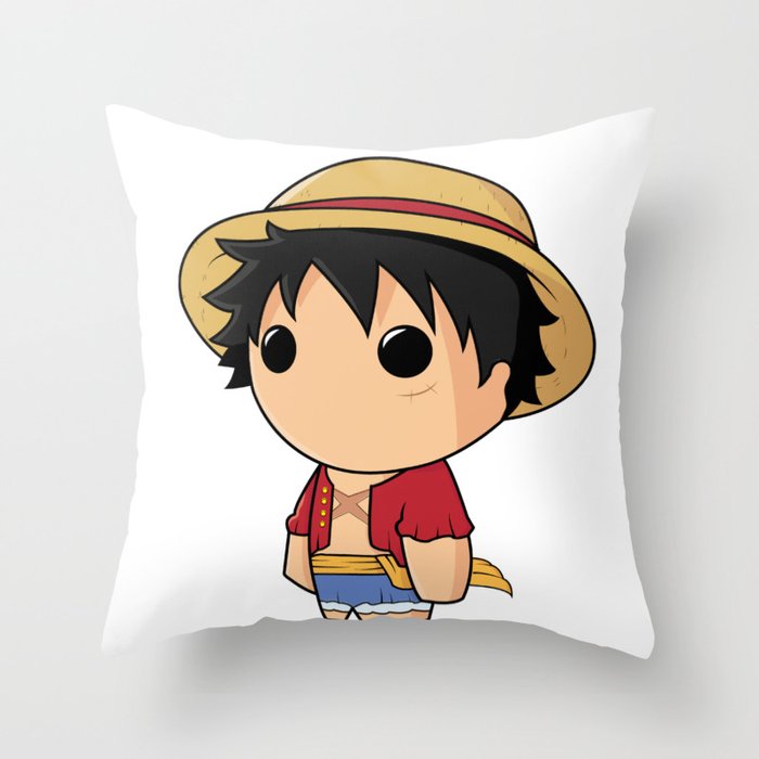Strawhat Pirate Throw Pillow