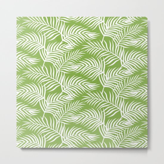 Palm Leaves_Greenery Metal Print