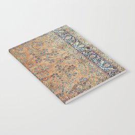 Kashan Floral Persian Carpet Print Notebook