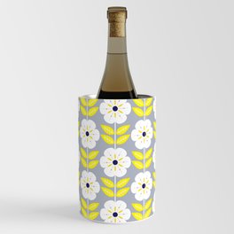 Mod Scandinavian flower pattern Wine Chiller