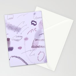 Purple study Stationery Cards