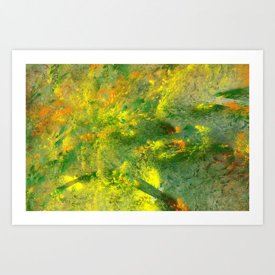 easy green and a live Art Print