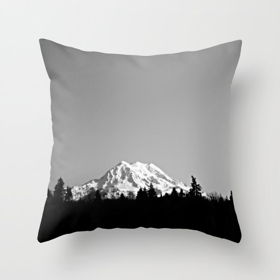 Mt. Rainier Throw Pillow