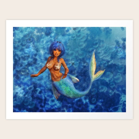 Ocean Mermaid Art Print