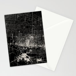 McAllen City Map Stationery Card