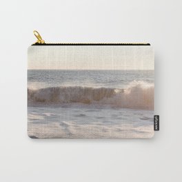 Waves Rolling At Sunset Photo Print | Pastel Seascape Ocean Art | Iceland Nature Travel Photography Carry-All Pouch | Coast, Wanderlust, Iceland, Ocean, Water, Nature, Photo, Beach, Seascape, Color 