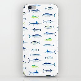 SPORT FISH Pattern Yellowfin tuna, Bluefin, Blue Marlin, White Marlin, Wahoo, Swordfish, Mahi-mahi iPhone Skin