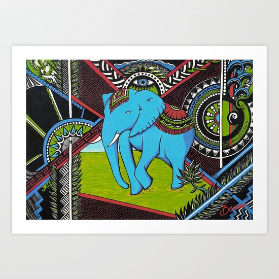 Elephant's sense Art Print