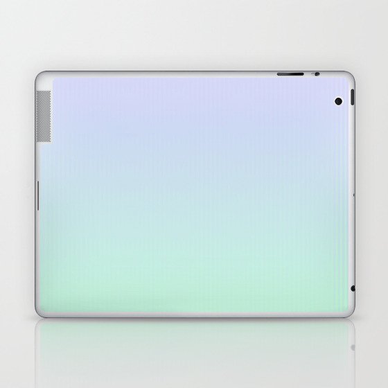 Mint Green and Lavender Ombre - Flipped Laptop & iPad Skin