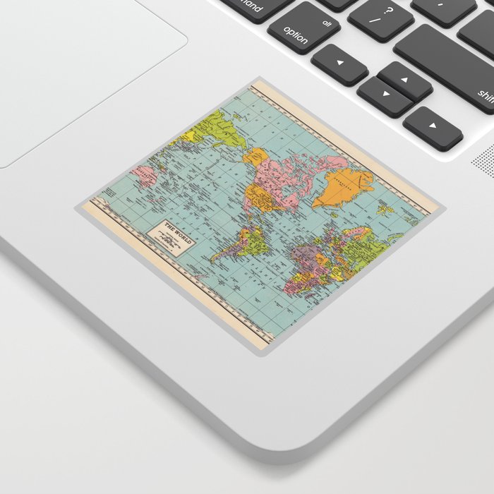 World Map Sticker