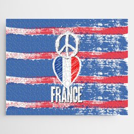 Peace, Love, France Jigsaw Puzzle