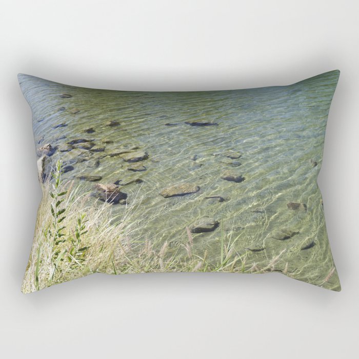 The Calm Along the River Rectangular Pillow