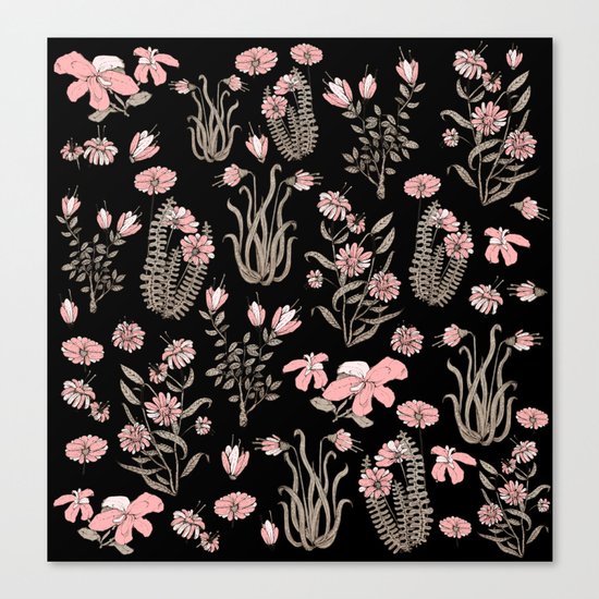 pink garden Canvas Print