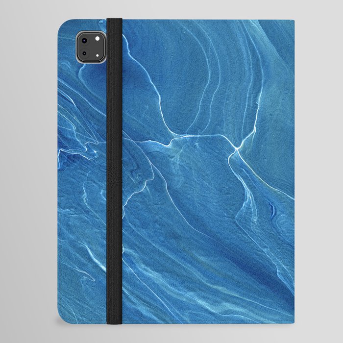 Blue Marble Abstraction iPad Folio Case