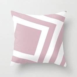 Rose squares background Throw Pillow