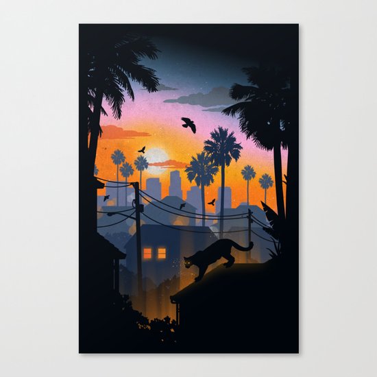 Suburban Jungle Canvas Print