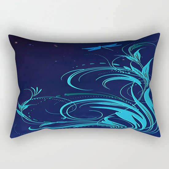 Good Night Dragonfly Rectangular Pillow