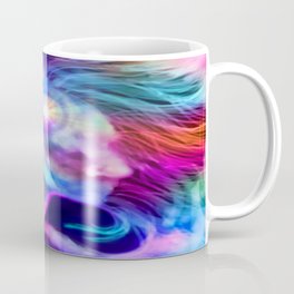 Psychedelic Rainbow Woman Silhouette Mug