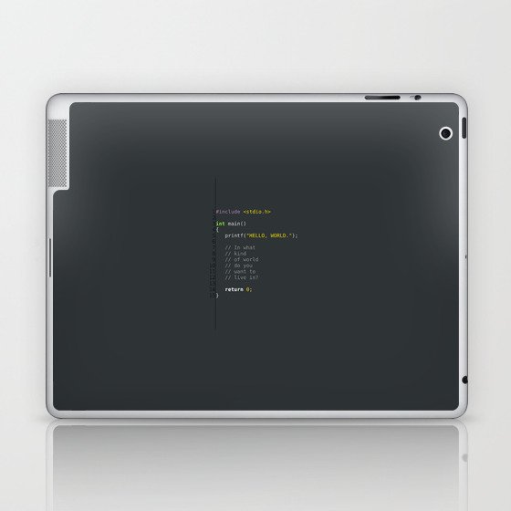 programmer's choice, C nerd. Laptop & iPad Skin
