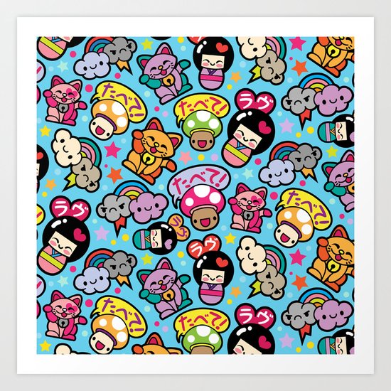 Harajuku Love Art Print