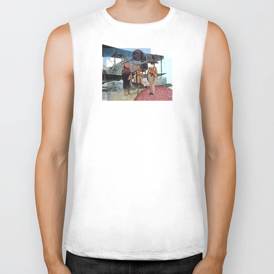 Flieger, gruess mir die Sonne... Collage Biker Tank