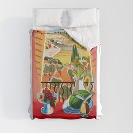 1959 FRANCE Provence French Railways Poster Duvet Cover