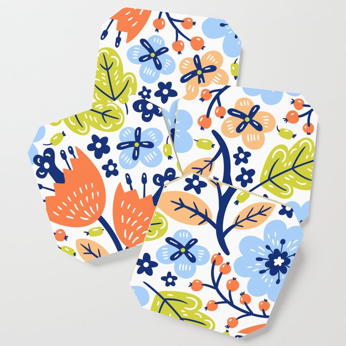 Leaves Pattern Coaster