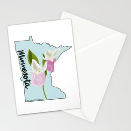 Minnesota Lady Slipper (State Flower) Stationery Card