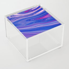 Purple Liquid Fluid Marble Acrylic Box