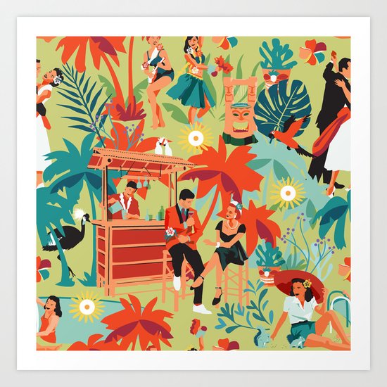 Resort living Art Print