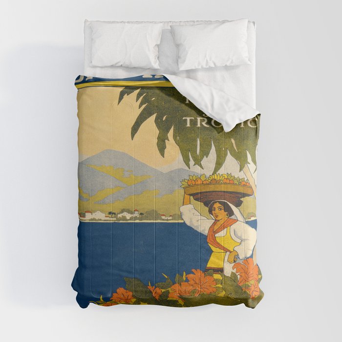 Vintage poster - Jamaica Comforter