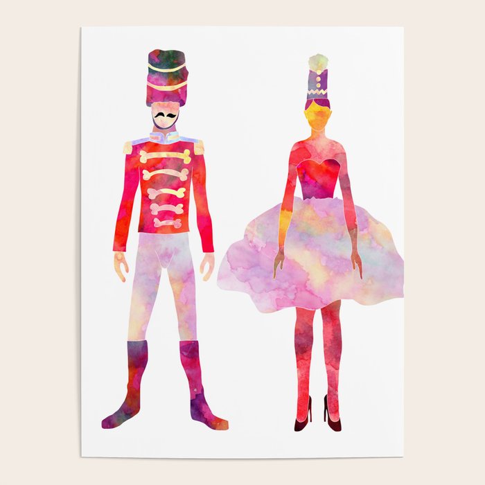 Nutcracker Ballet Poster by Notsniw Art Society6